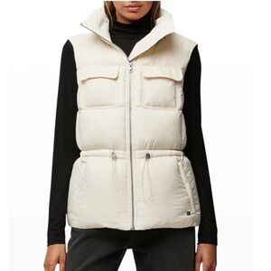 Soia & Kyo Deanna Puffer Vest in Powder White Size Small NWT New
